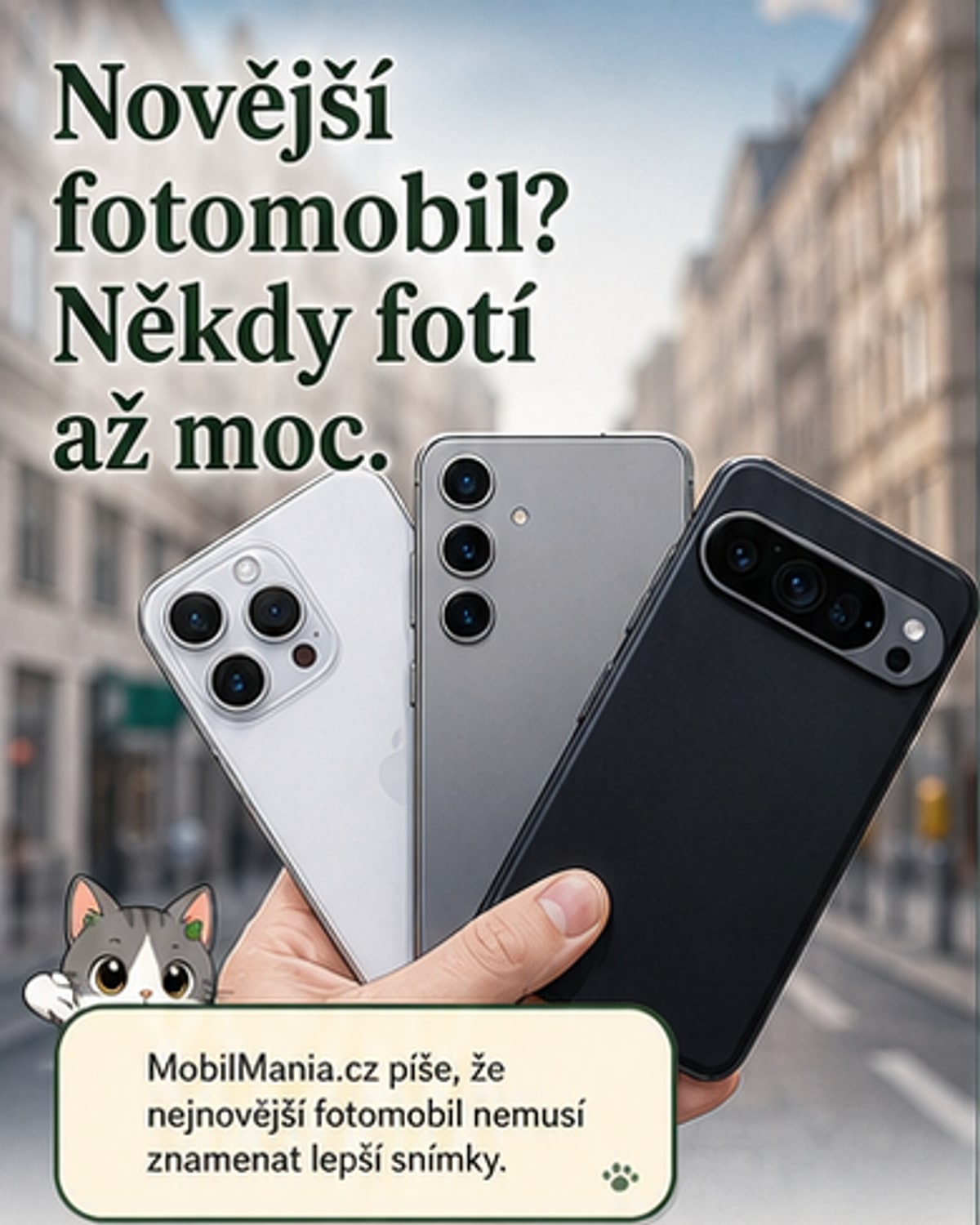 Novější telefon neznamená lepší fotky