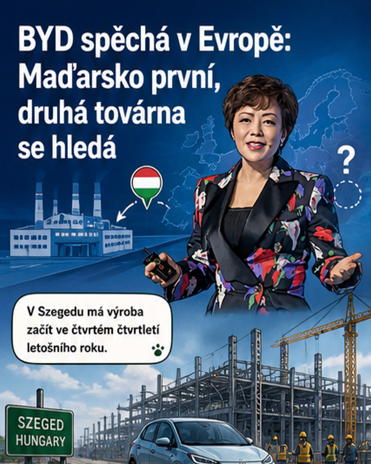 BYD hledá druhou továrnu v Evropě