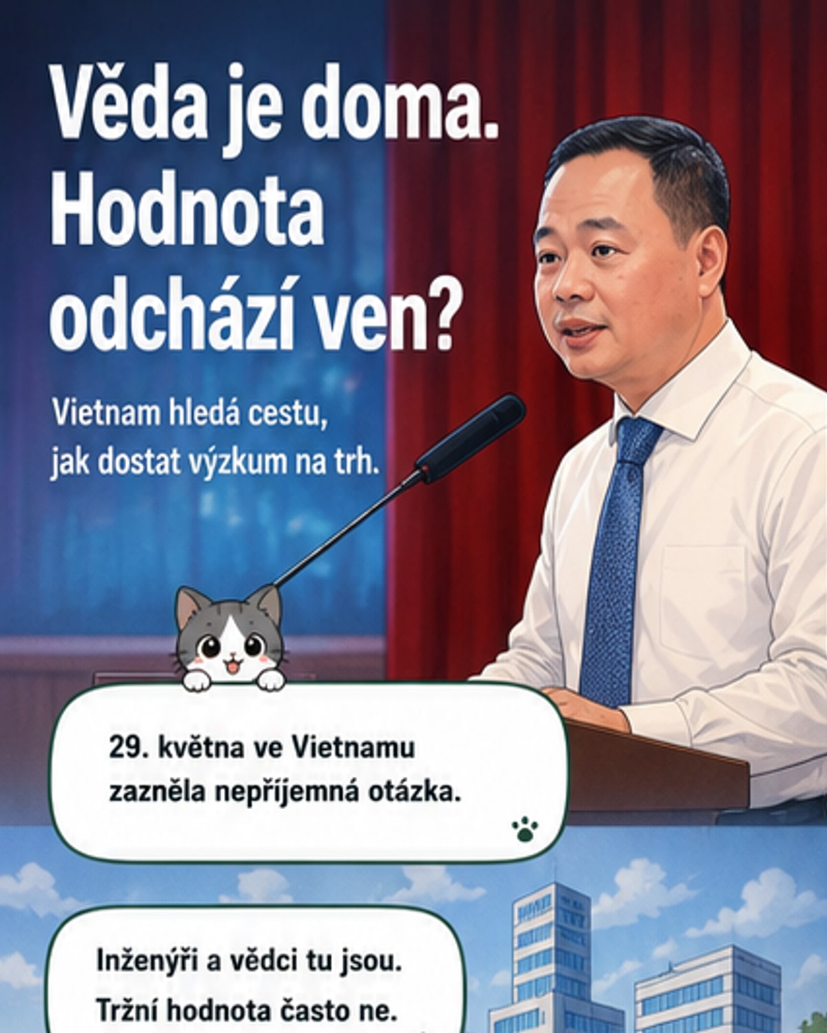 Věda v zemi, zisky jinde