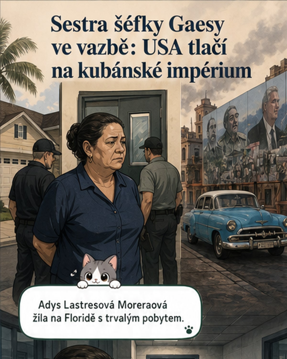 USA zadržely sestru šéfky kubánského konglomerátu