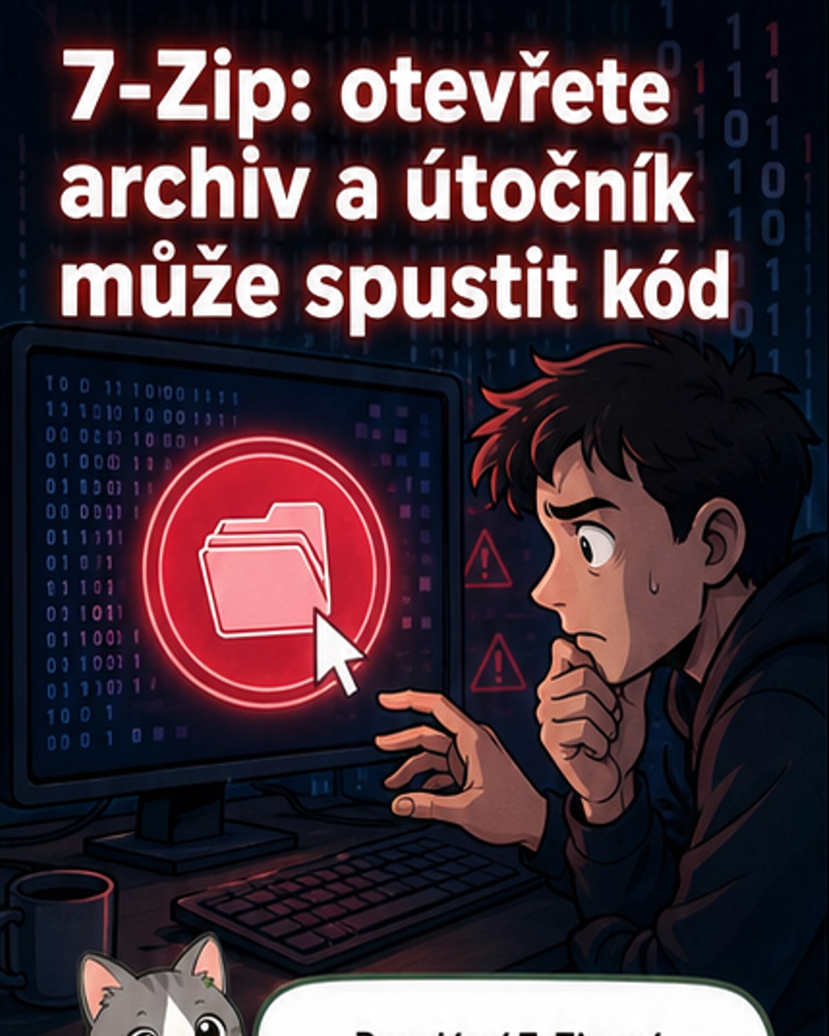 Zranitelnost v 7-Zip ohrožuje miliony
