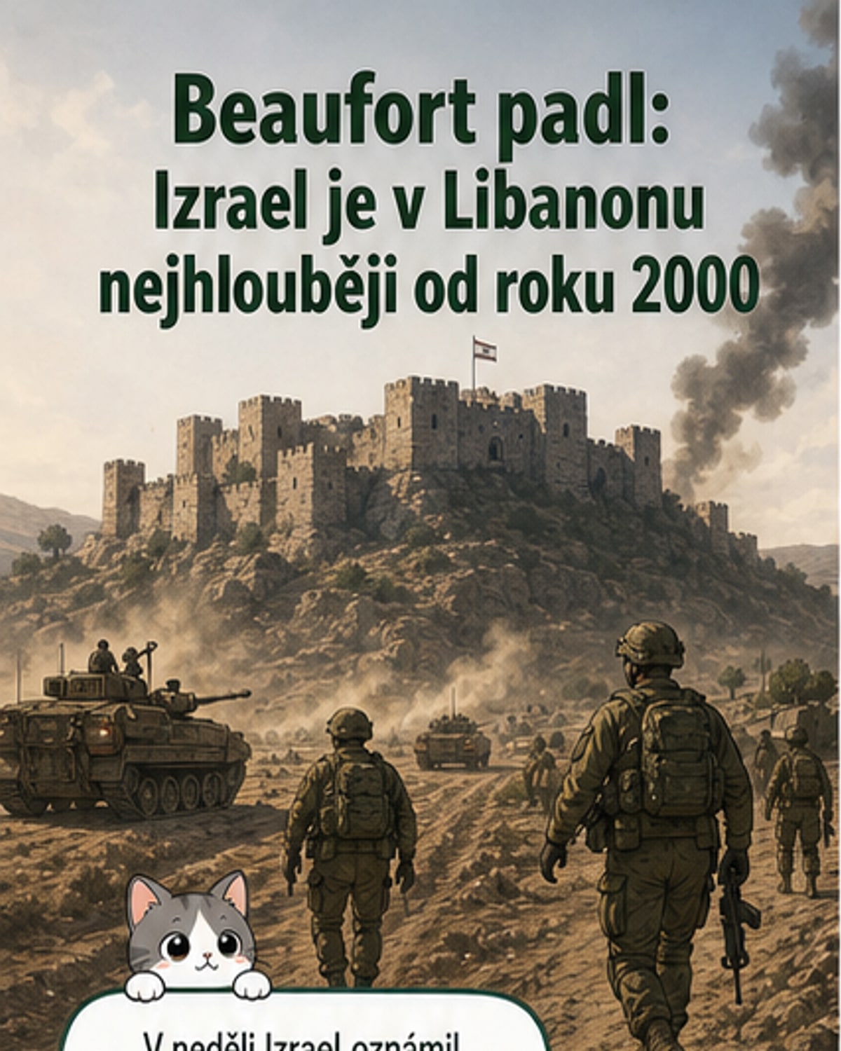 Izraelské vojáky dobyly pevnost Beaufort