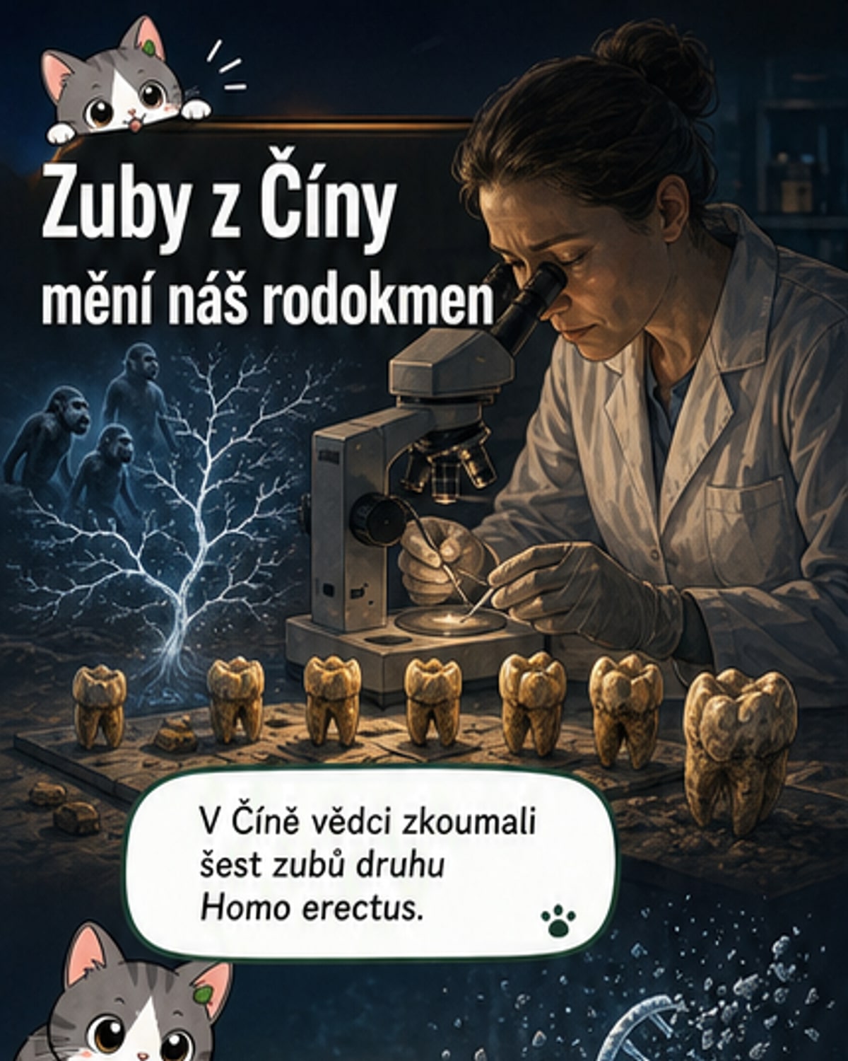 400 tisíc let staré zuby odhalily křížení lidí