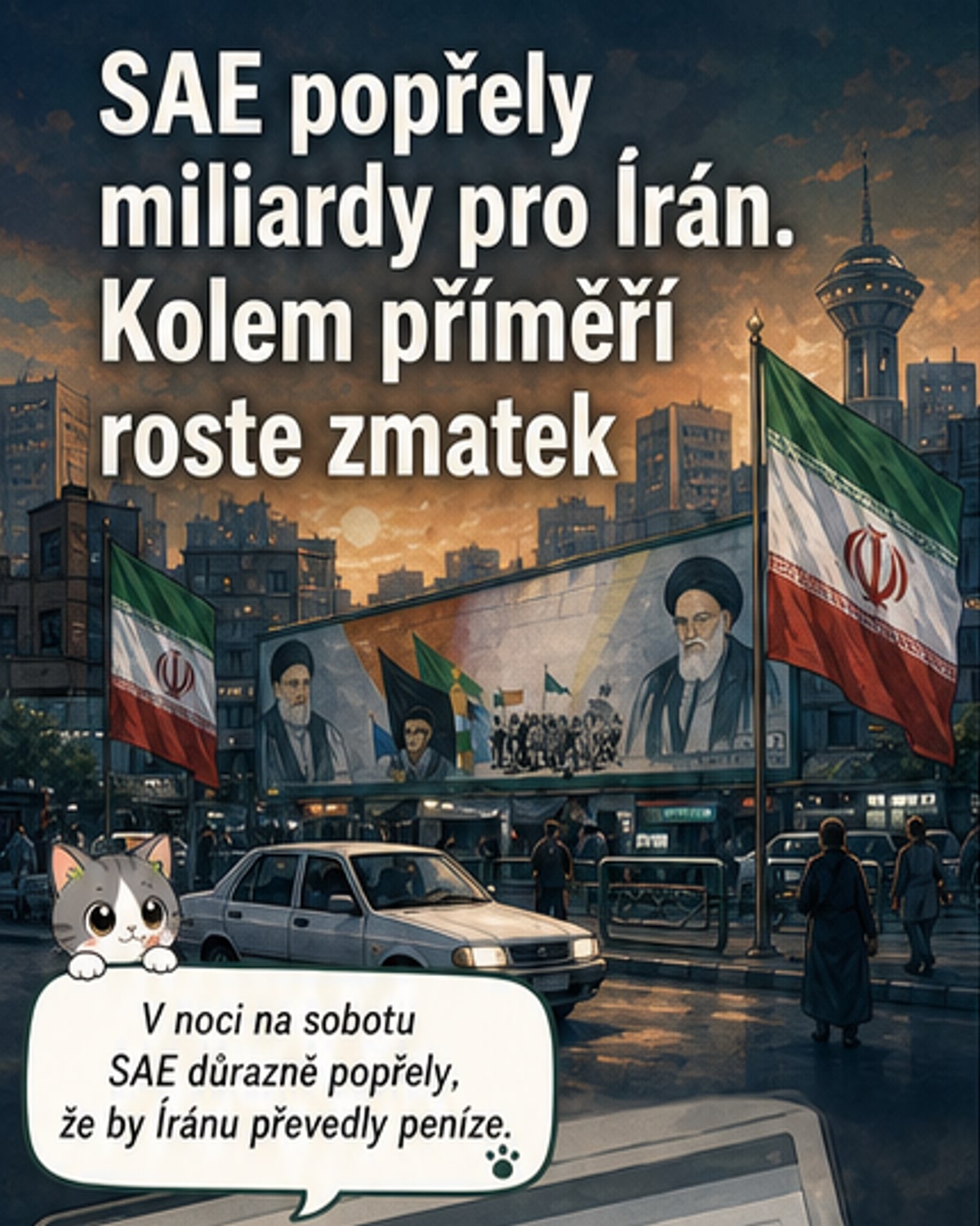 SAE důrazně popřely převod miliard k íránským účtům