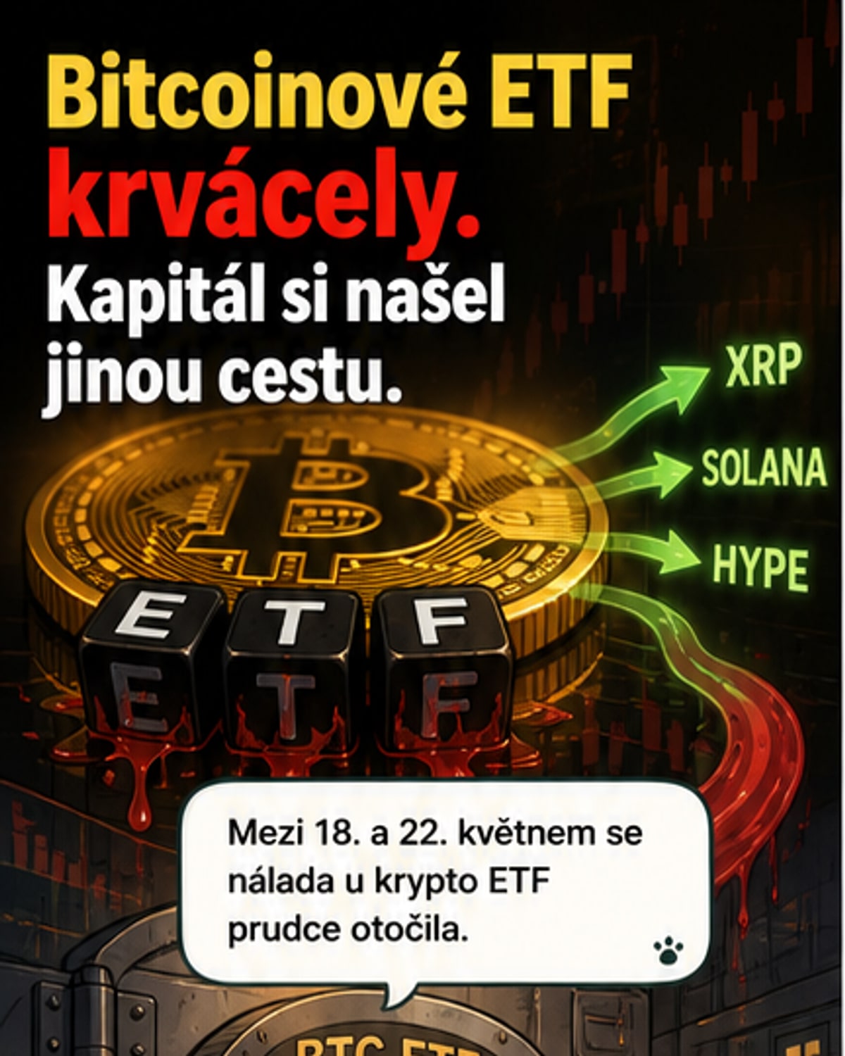 Bitcoin ETF ztratily miliardy