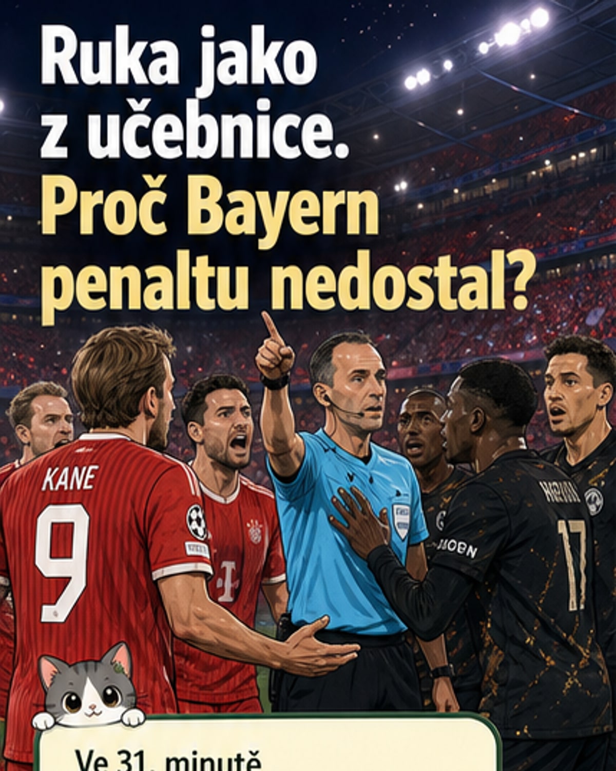 Bayern bez penalty za ruku v krabici