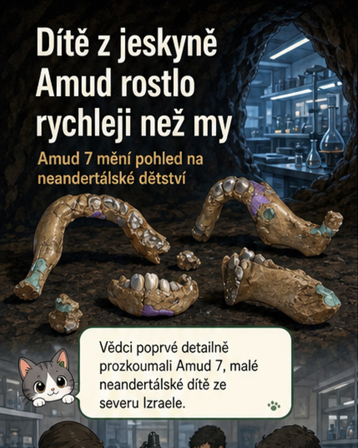 Neandertálští batolata rostla rychleji