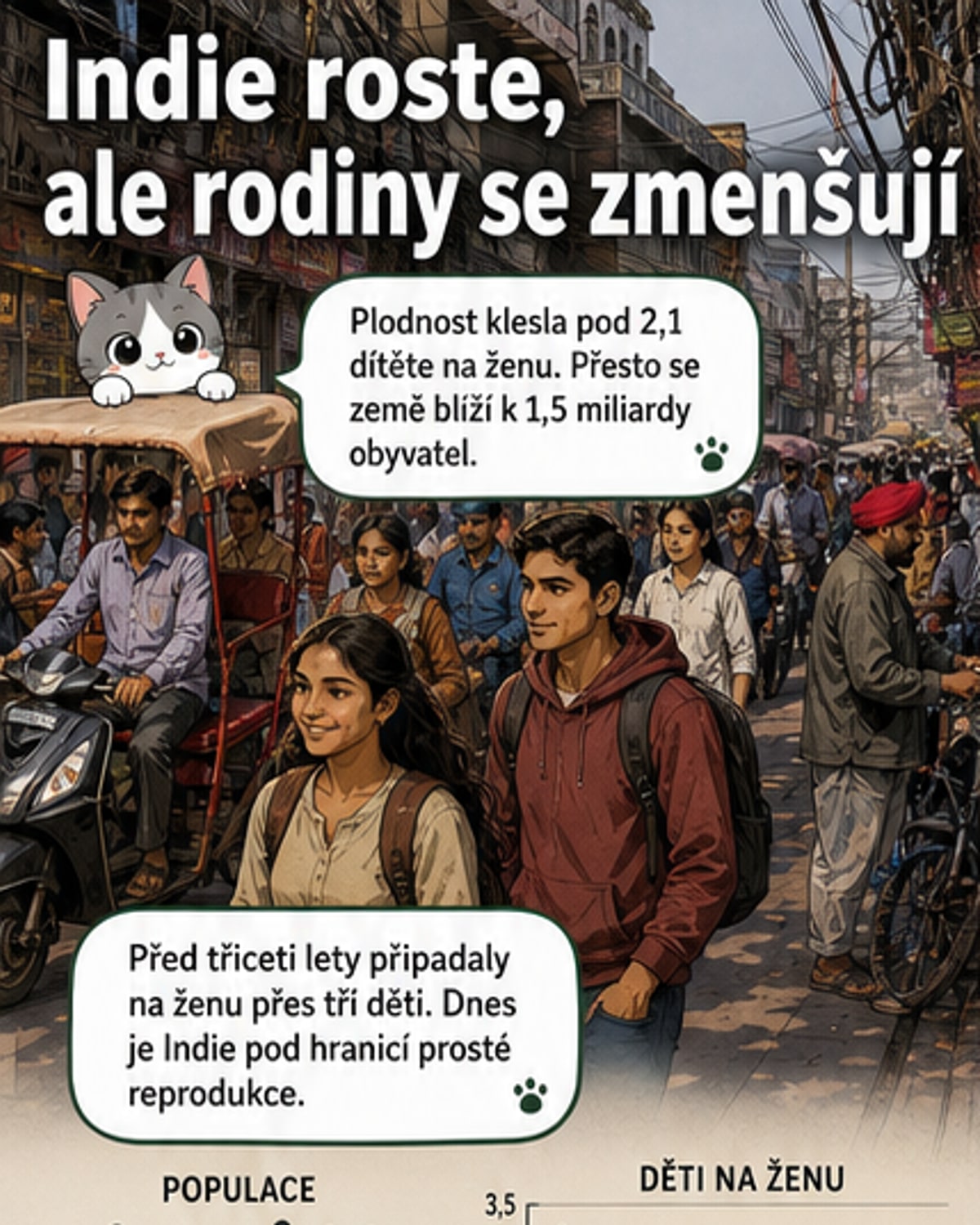 Indie zažívá tichou demografickou revoluci