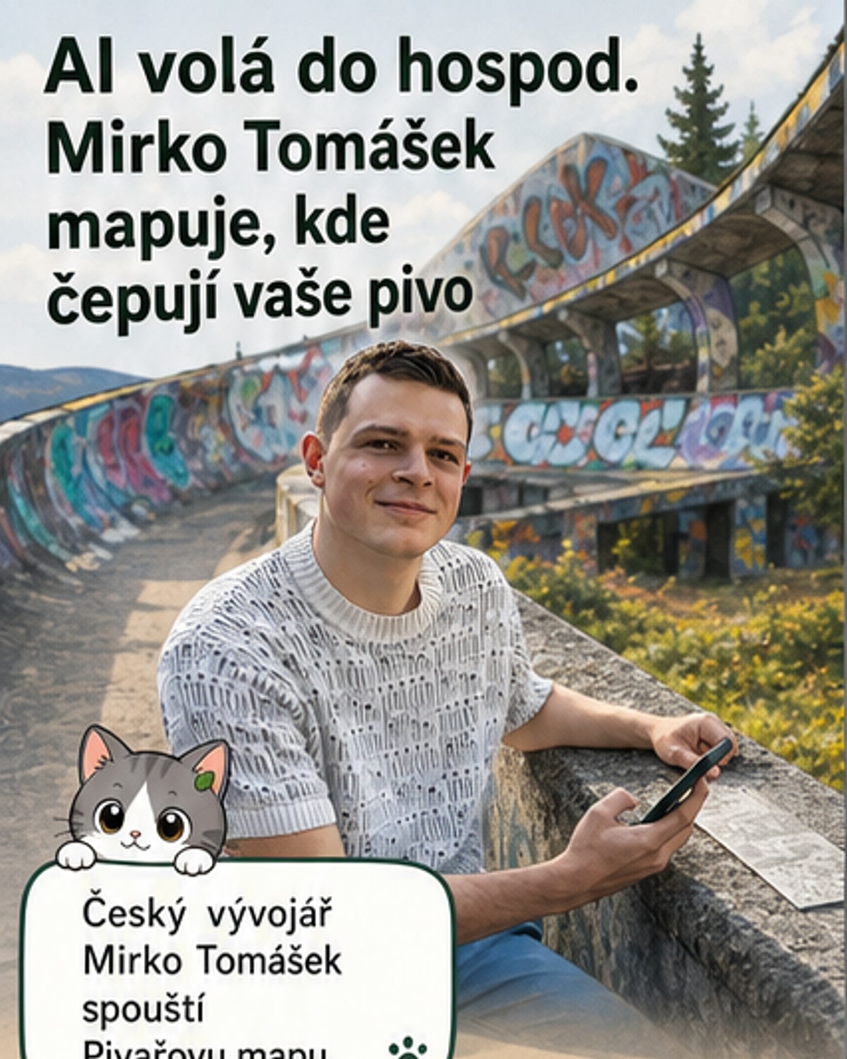 Český vývojář používá AI k mapování piv a jízdenek