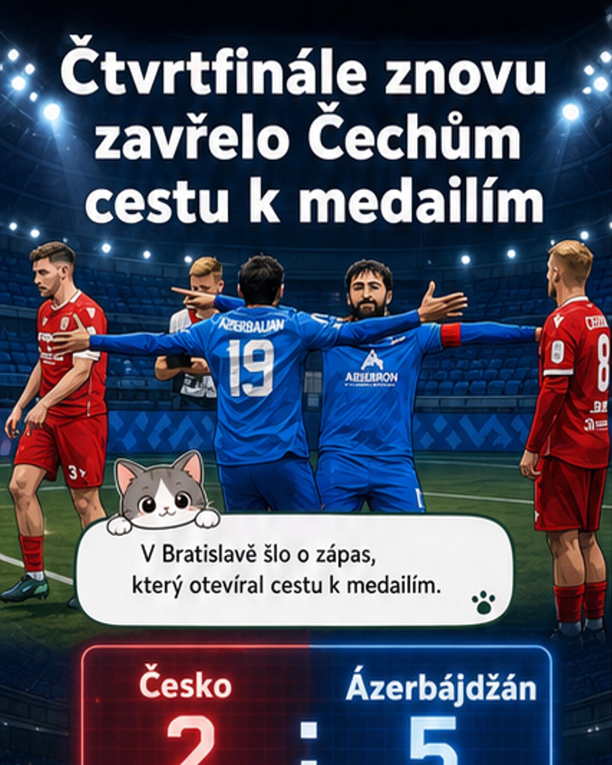 Český malý fotbal opět ve čtvrtfinále