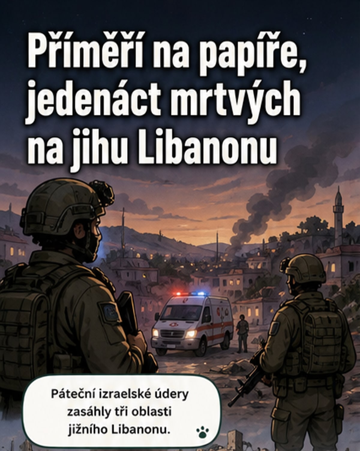Zabití jedenácti lidí při útocích Izraele