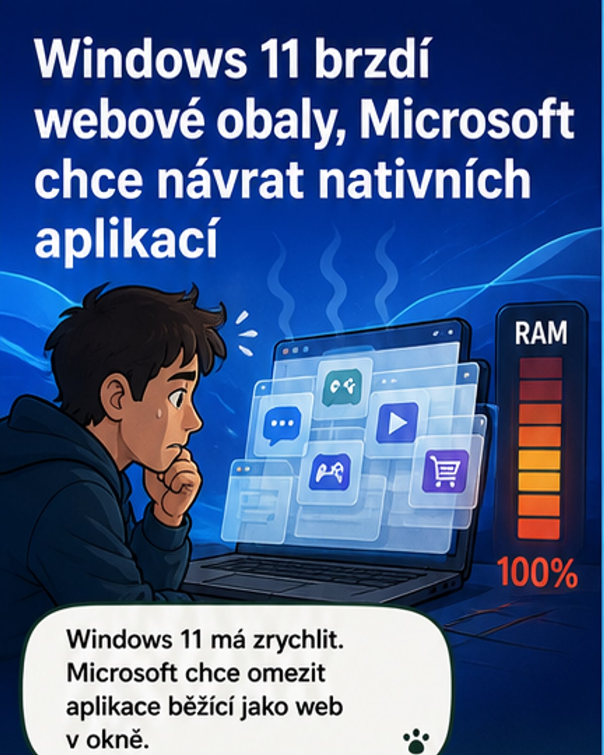Windows 11 zrychlí práci s nativními aplikacemi