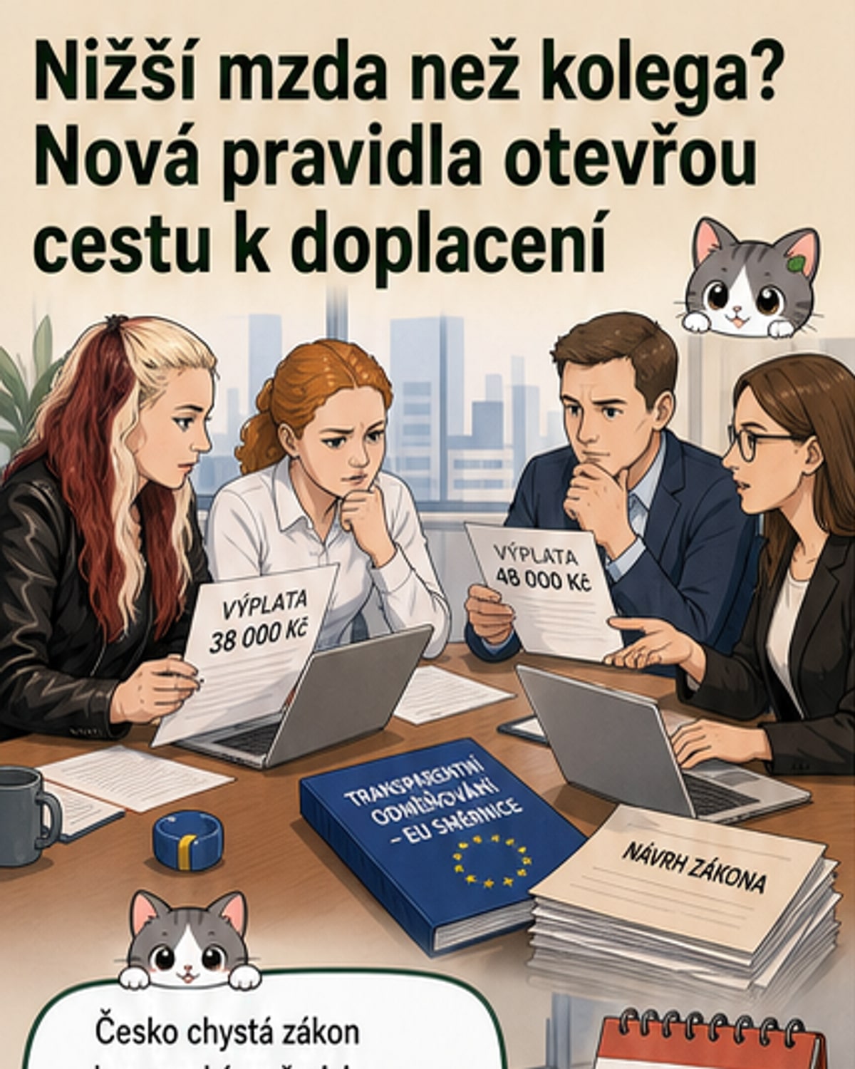 Mzda kolegy vyšší? Dorovnání může být zpětné