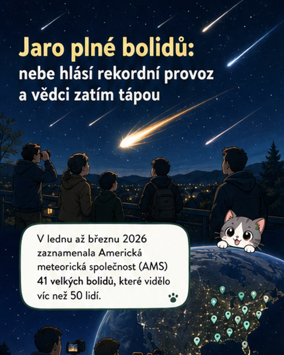 Lidé vídají více bolidů. Proč?