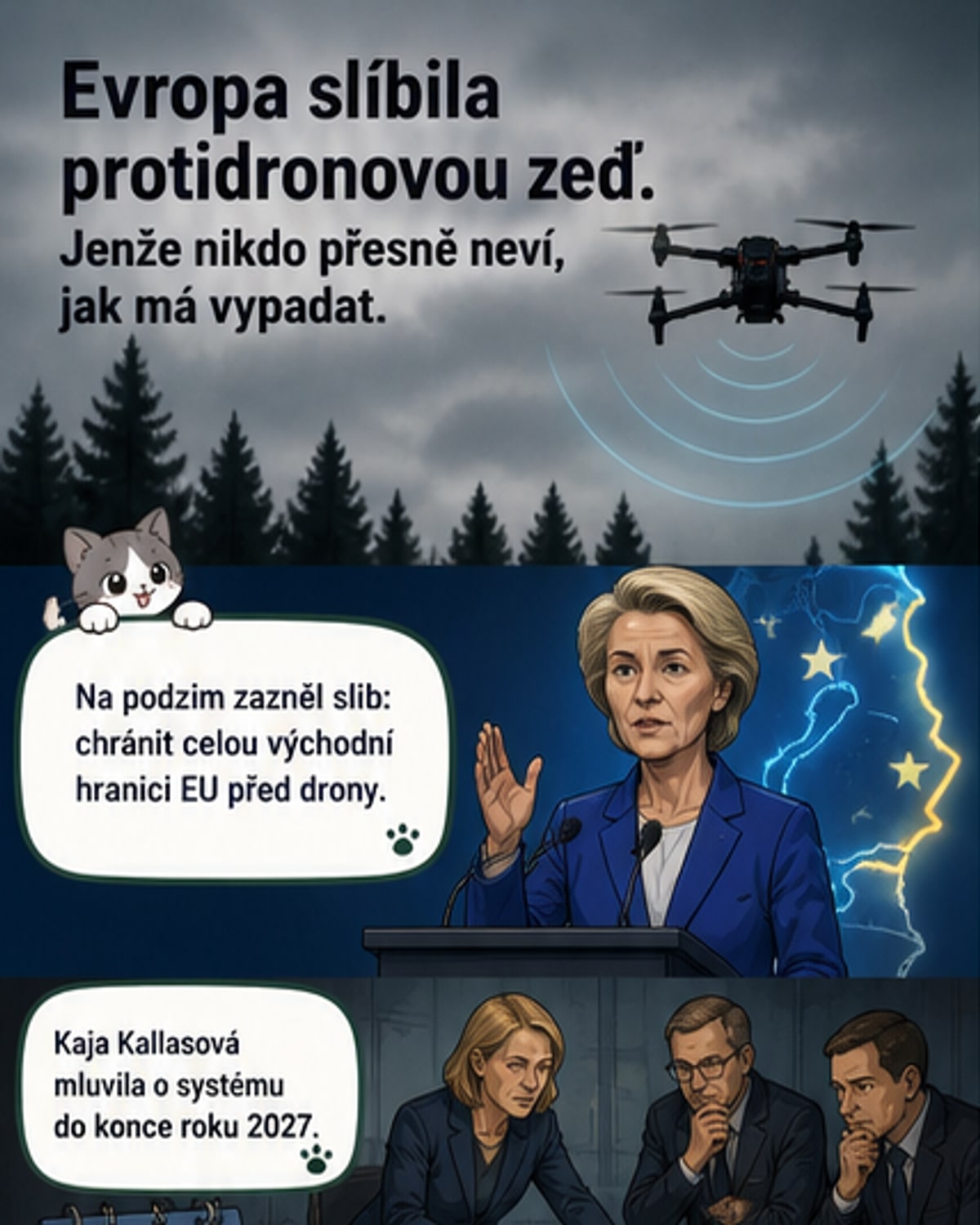 Evropa chce chránit hranice před drony