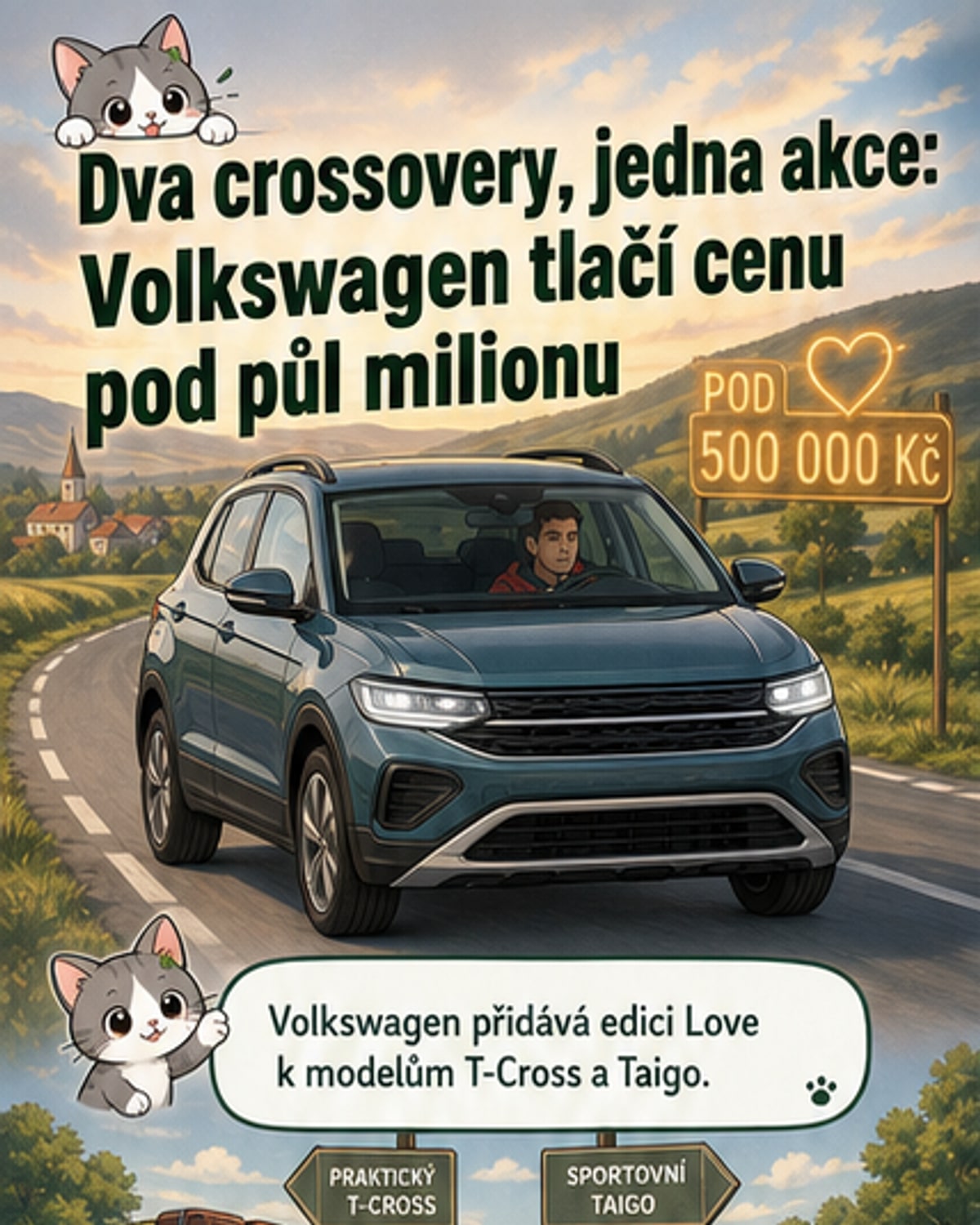 Volkswagen snižuje ceny na T-Cross a Taigo