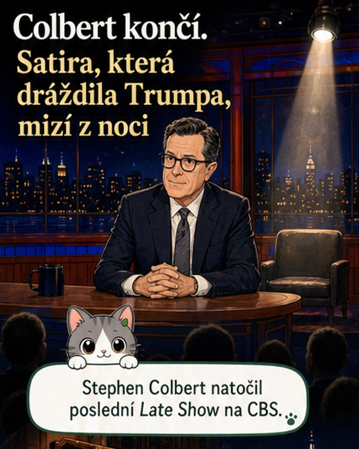 Stephen Colbert končí Late Show