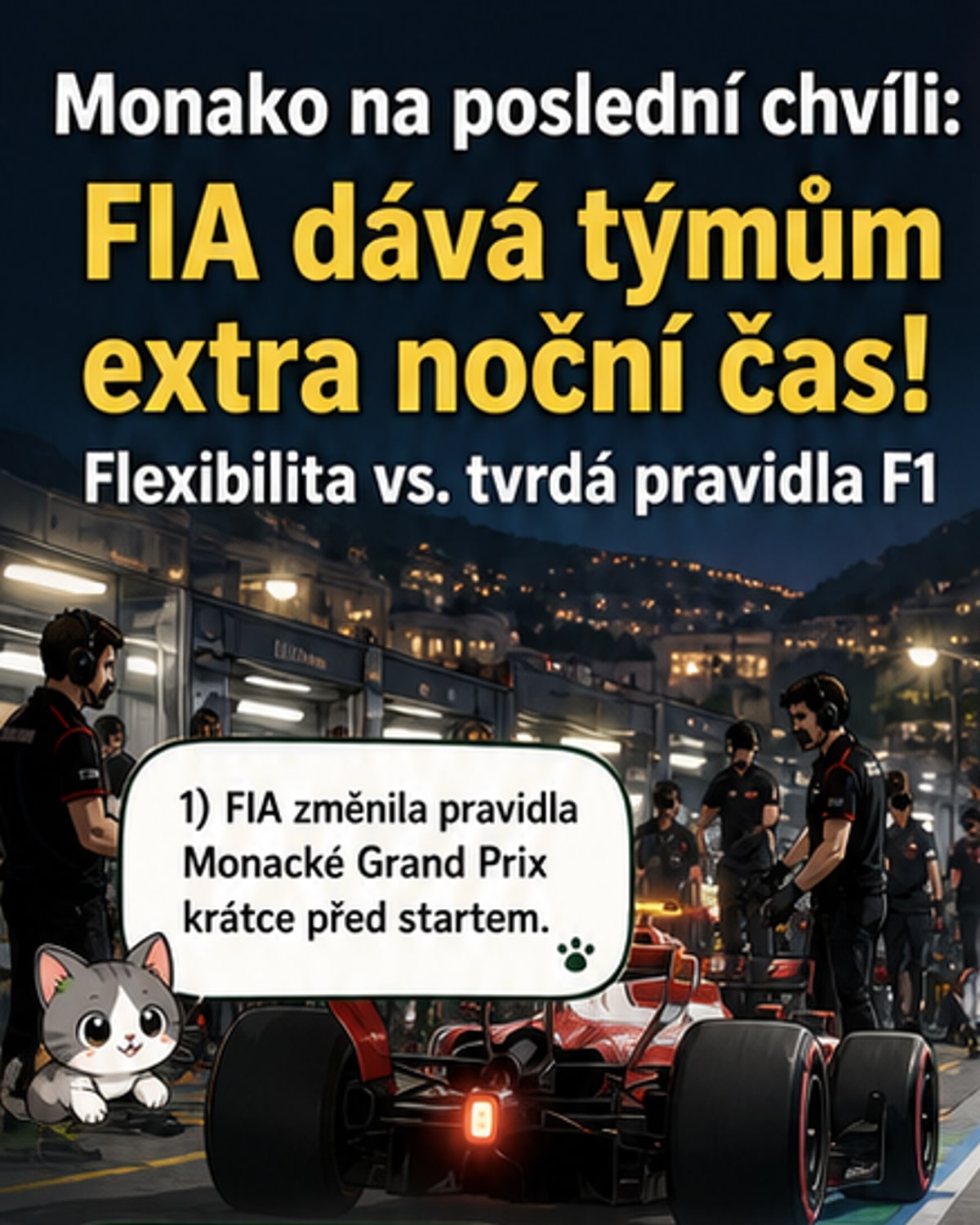FIA změnila pravidla před Monem