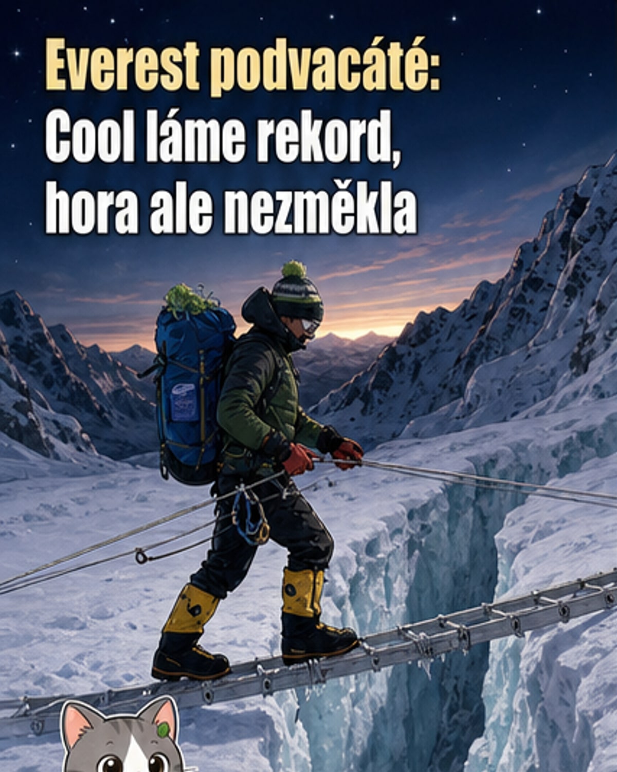 Britský horolezec vystoupil na Everest popdvacáté