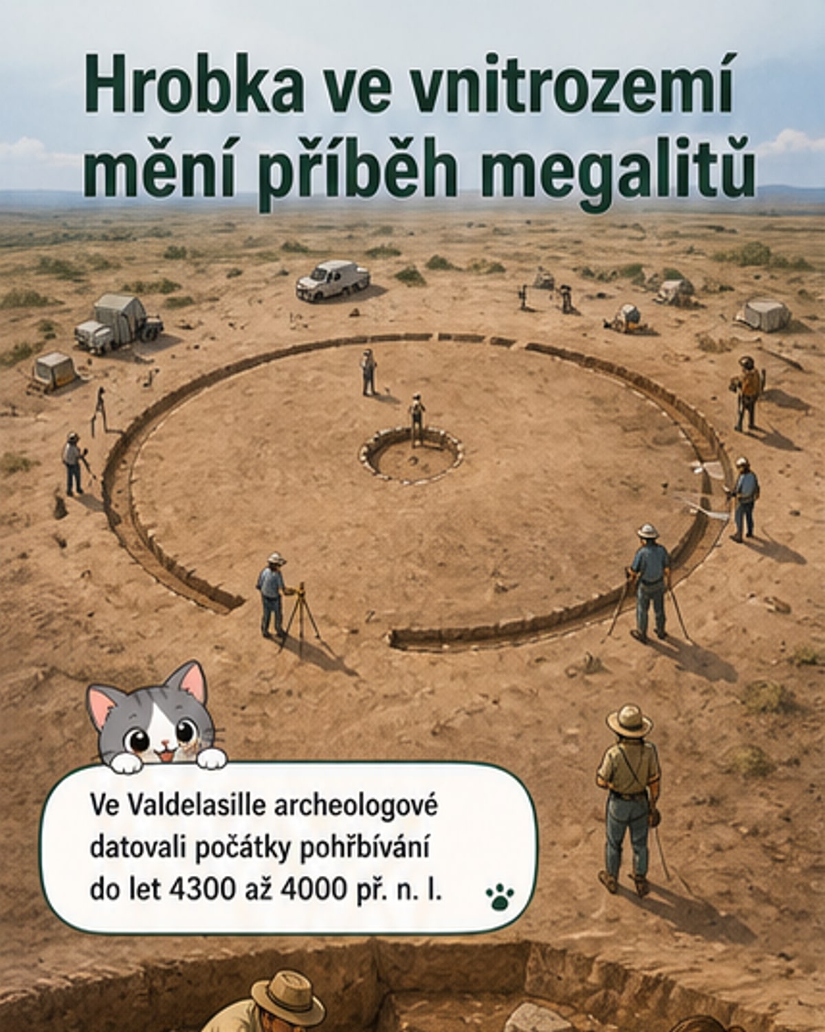 Nejstarší vnitrozemní megalitická nekropole