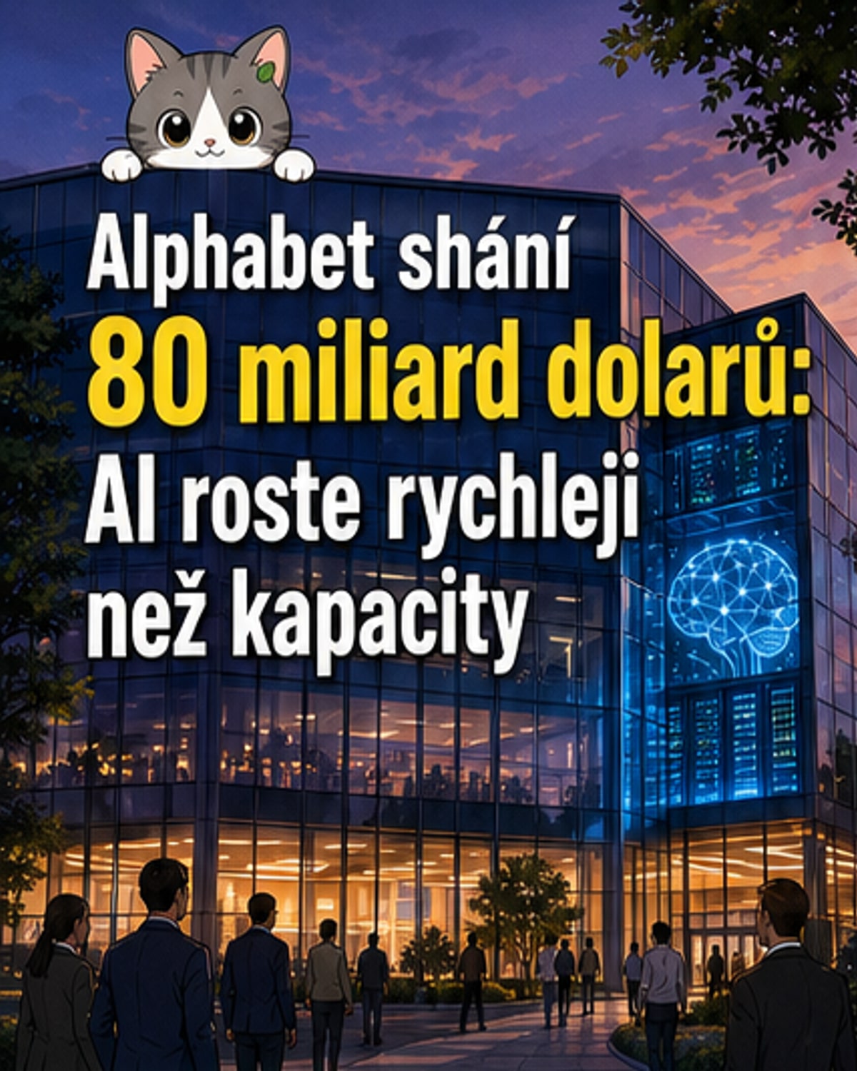 Alphabet prodá akcie za 80 miliard dolarů