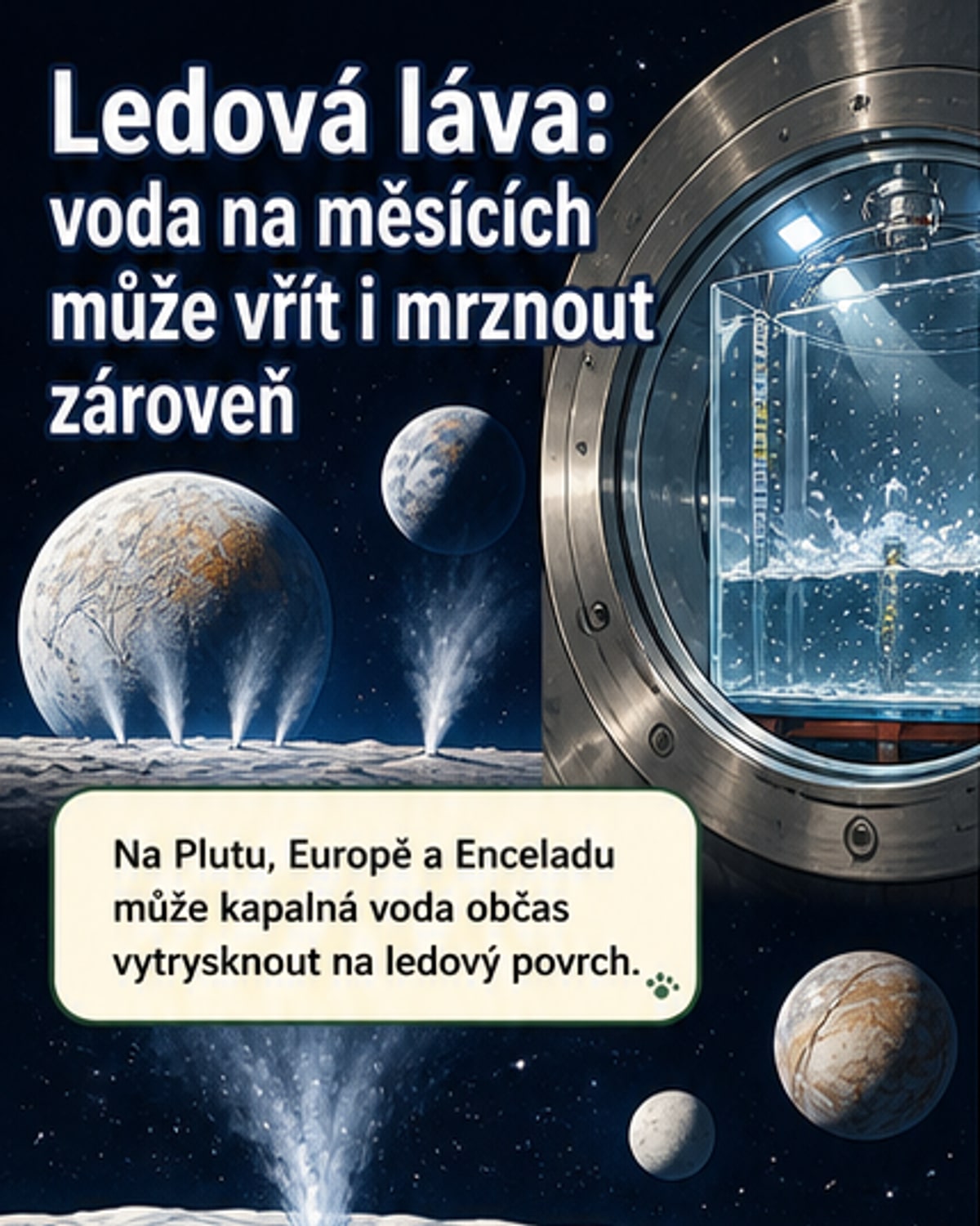 Voda mrazí i vaří zároveň