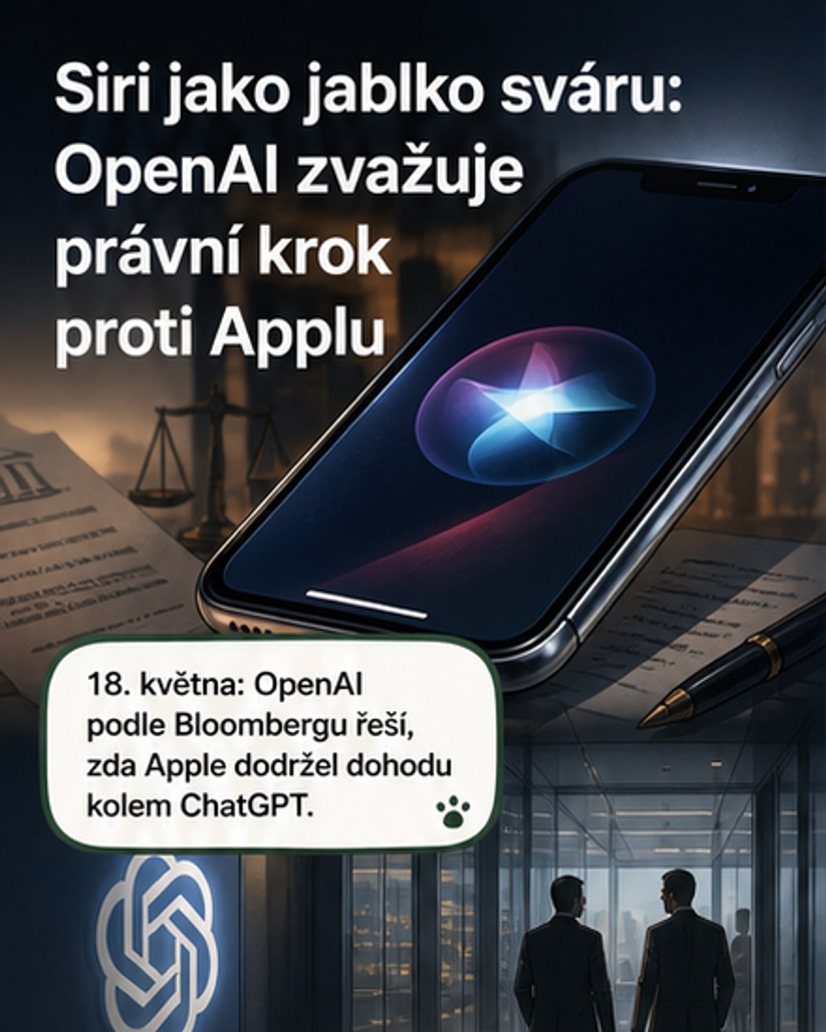 OpenAI proti Apple kvůli Siri