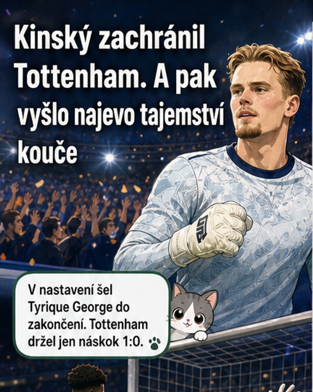 Kinský zachránil Tottenham