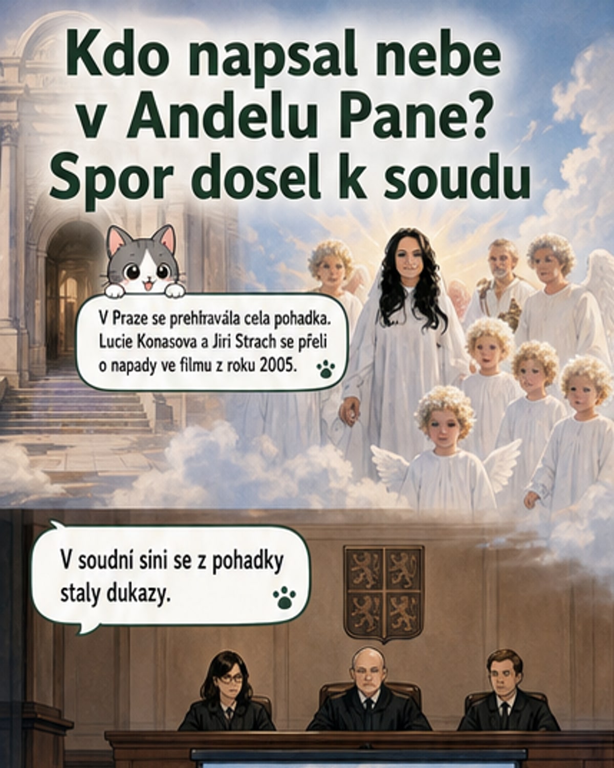 Soudní přetahovaná o pohádku Anděl Páně