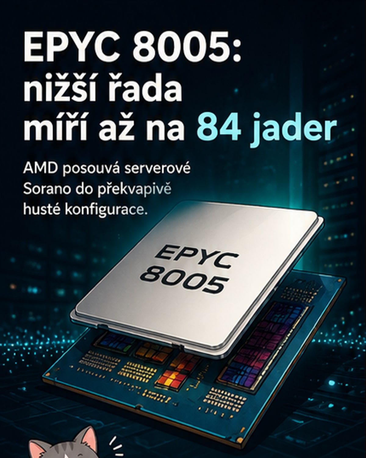 AMD uvedla nové EPYC s až 84 jádry