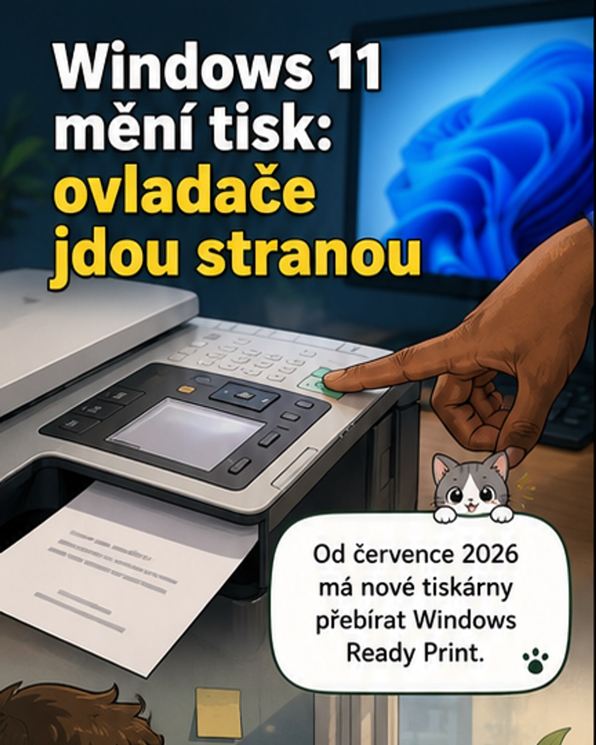 Microsoft mění tisk v Windows