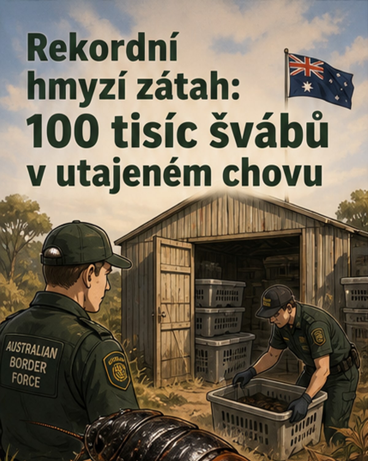 Rekordní zátah: 100 000 švábů