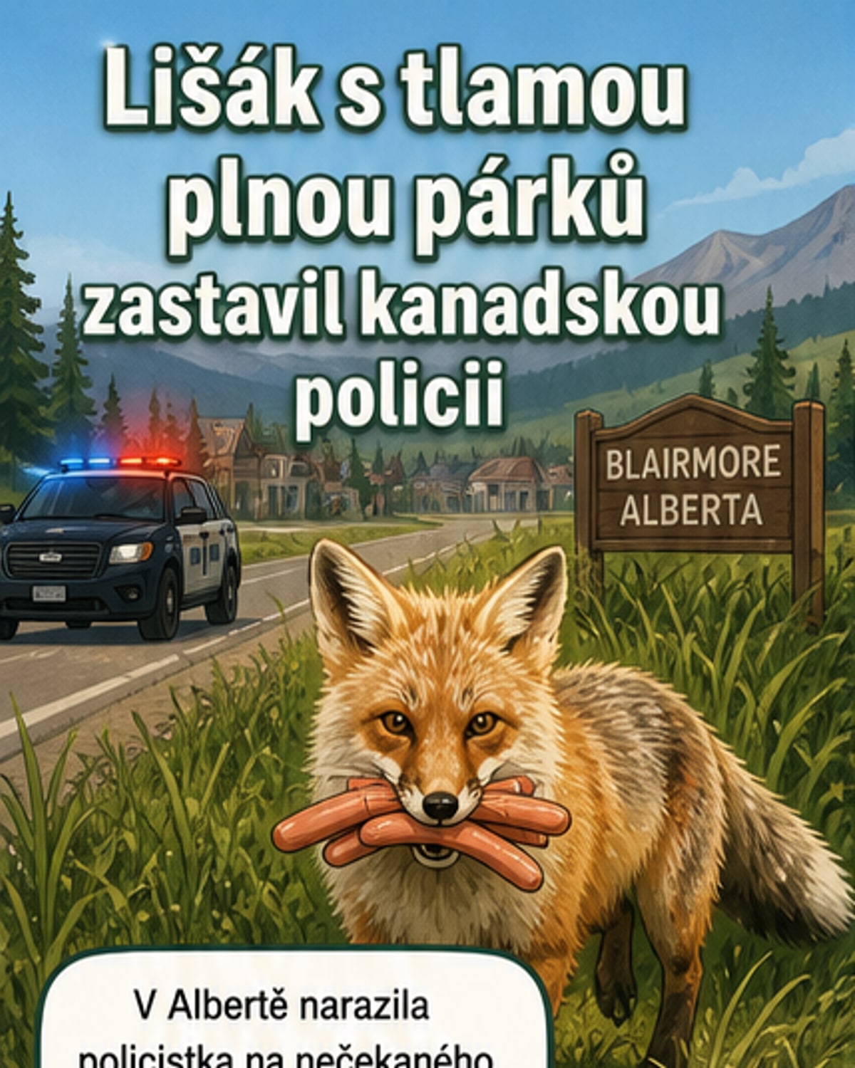 Lišák ukradl párek při grilování