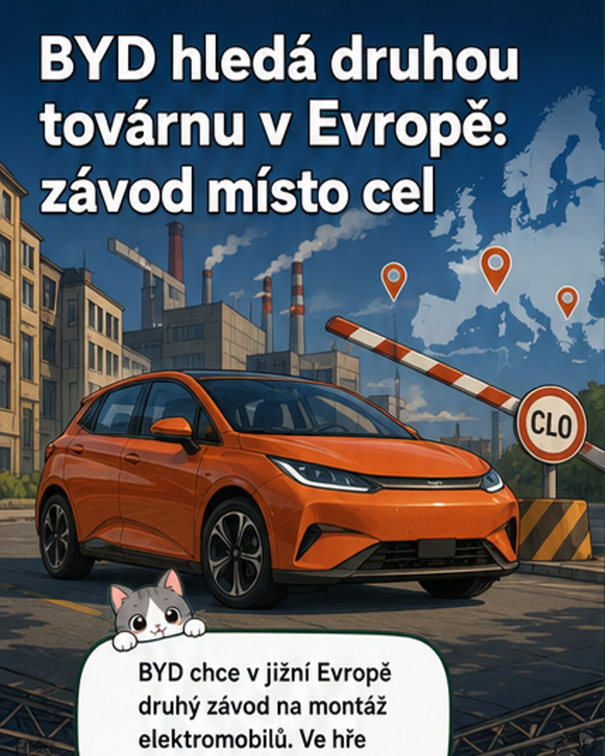 BYD chce druhou továrnu v Evropě