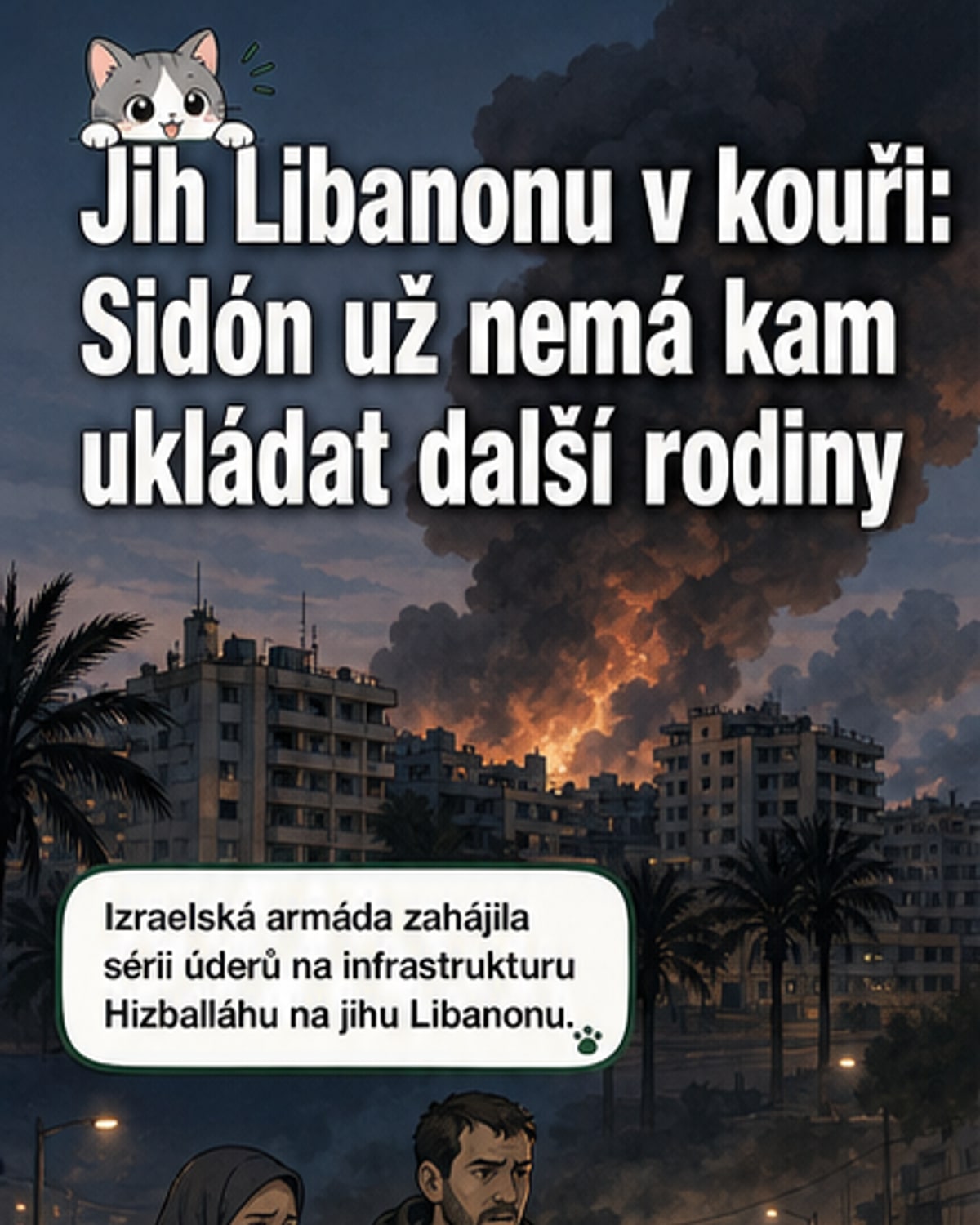 Izrael zasáhl proti Hizballáhu na jihu Libanonu