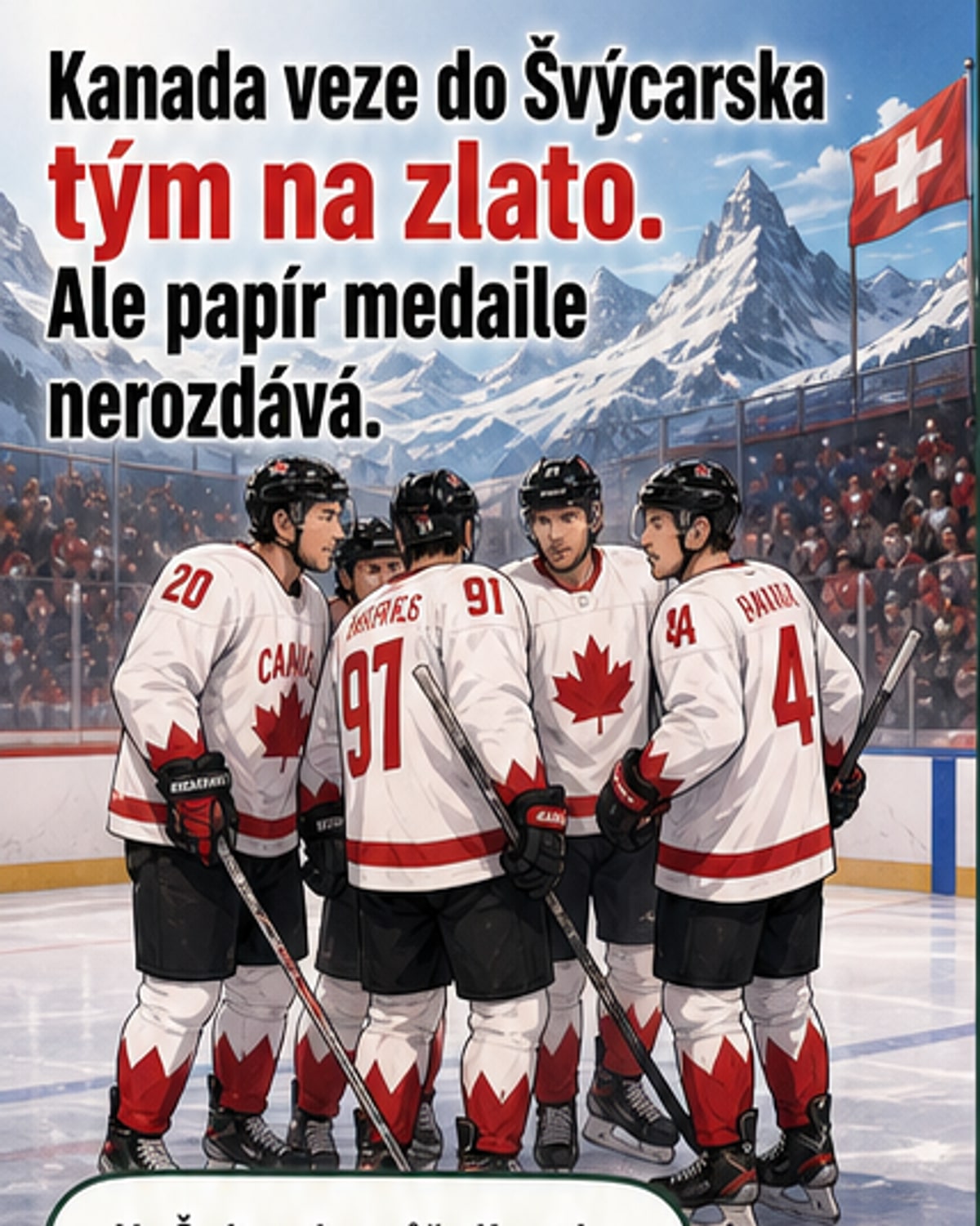 Kanada míří po zlatu s Crosbym a Celebrininim