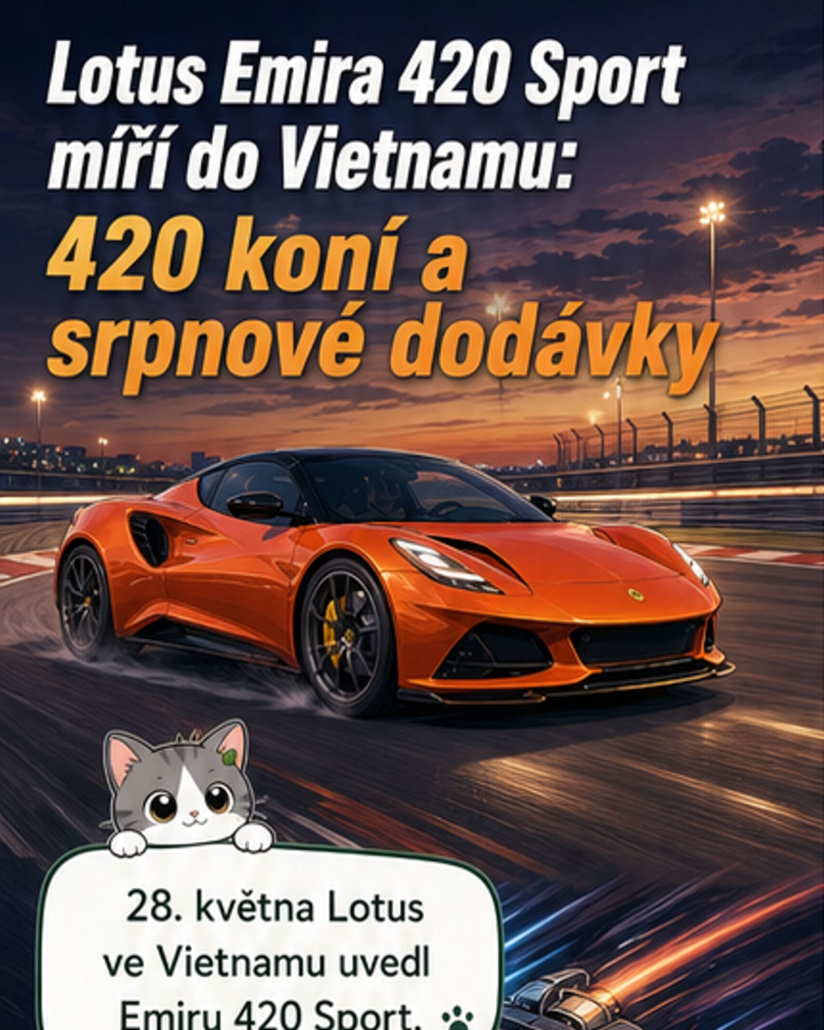 Lotus Emira 420 Sport vstoupil na vietnamský trh