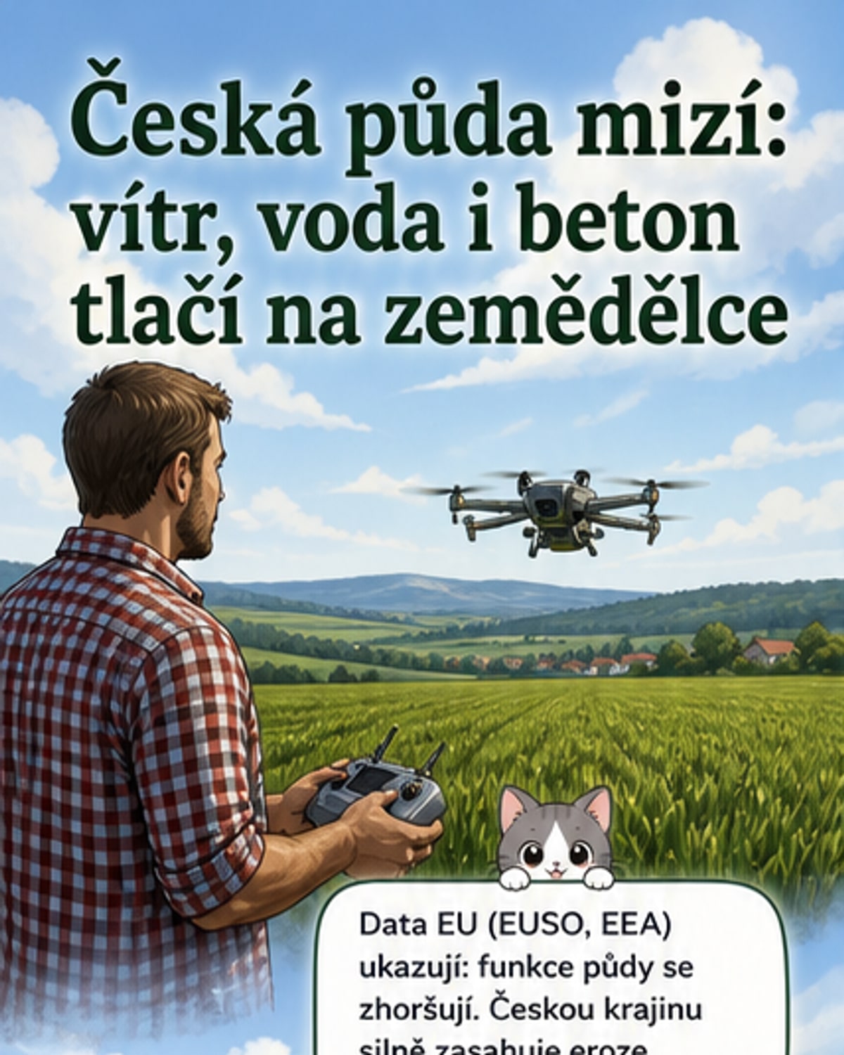 Česko trápí eroze i zábory půdy