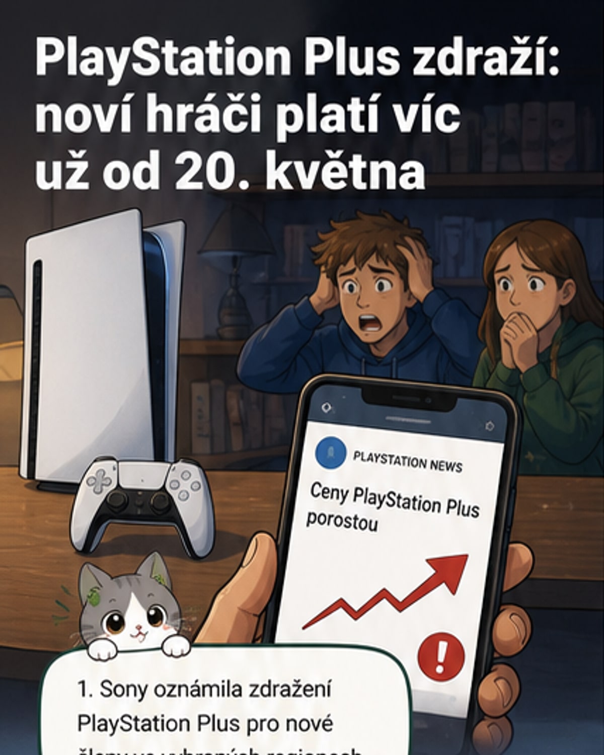 PlayStation Plus zdražuje od května