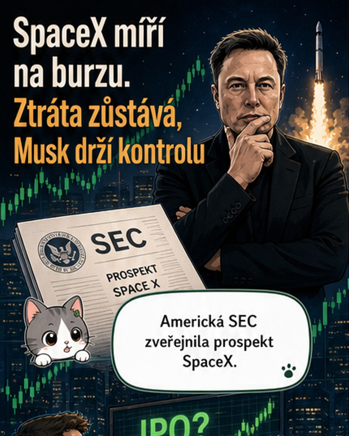 SpaceX jde na burzu