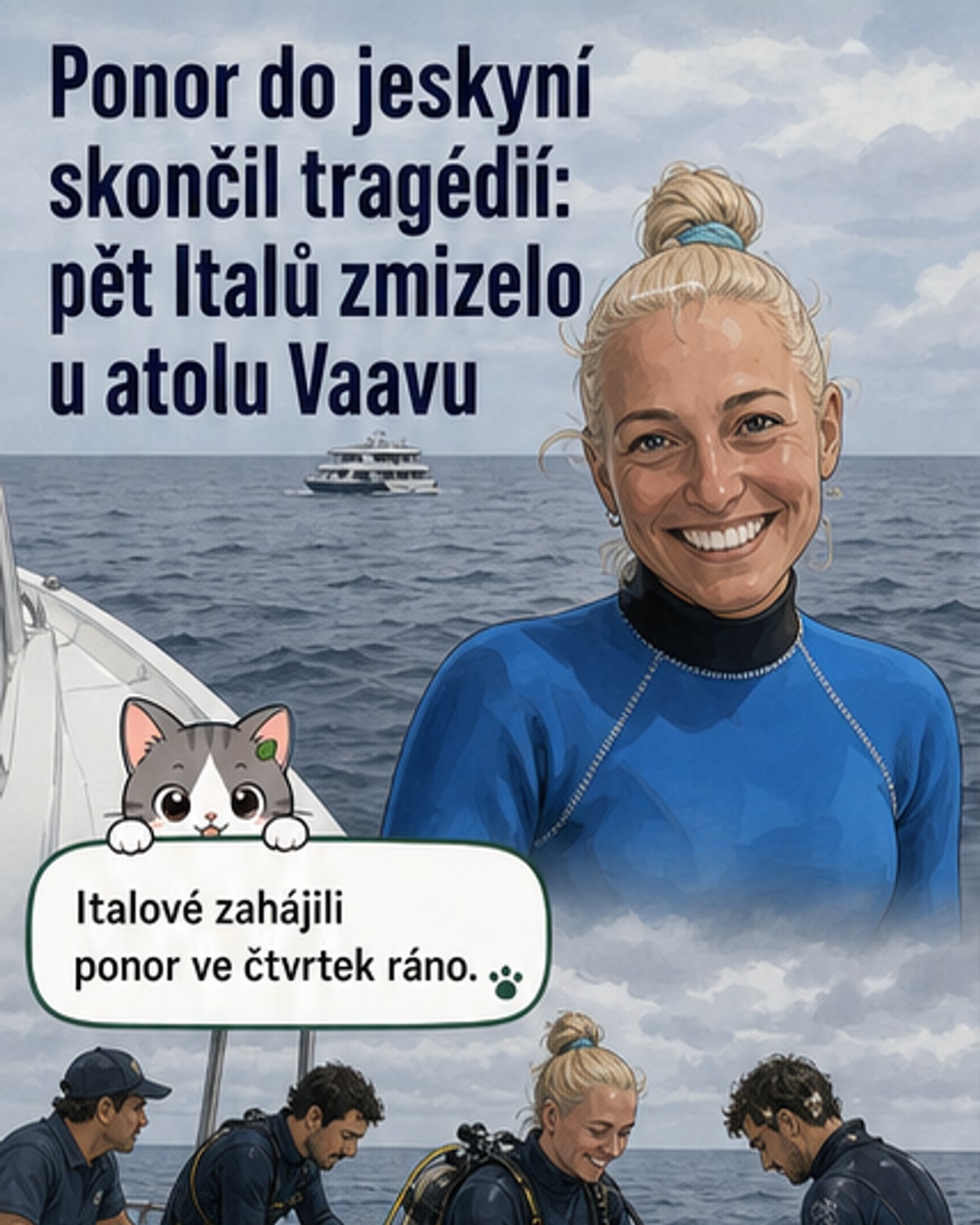 Pět Italoů zahynulo při průzkumu jeskyně