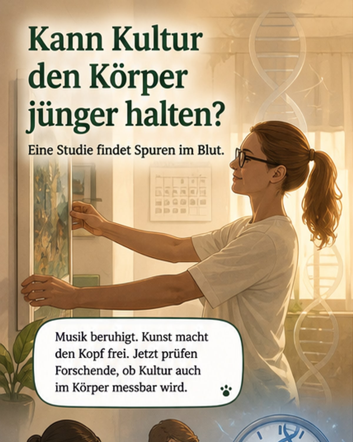 Kultur hält jung – im biologischen Sinn