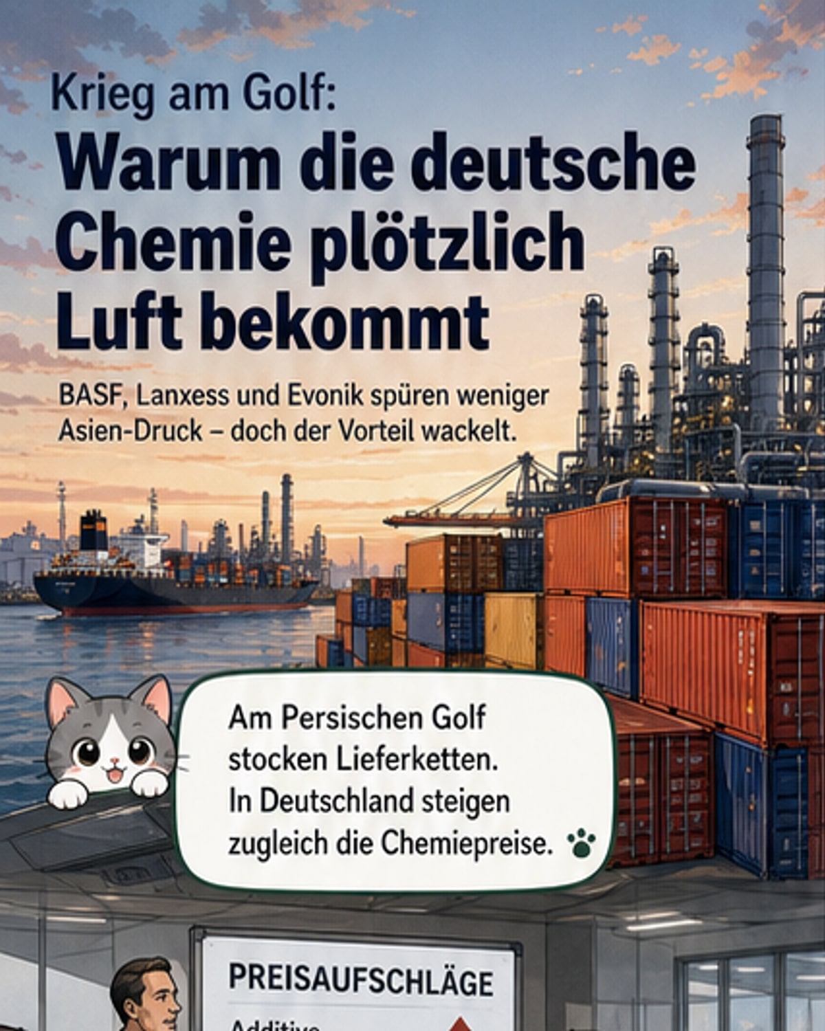 Deutsche Chemie profitiert vom Iran-Krieg
