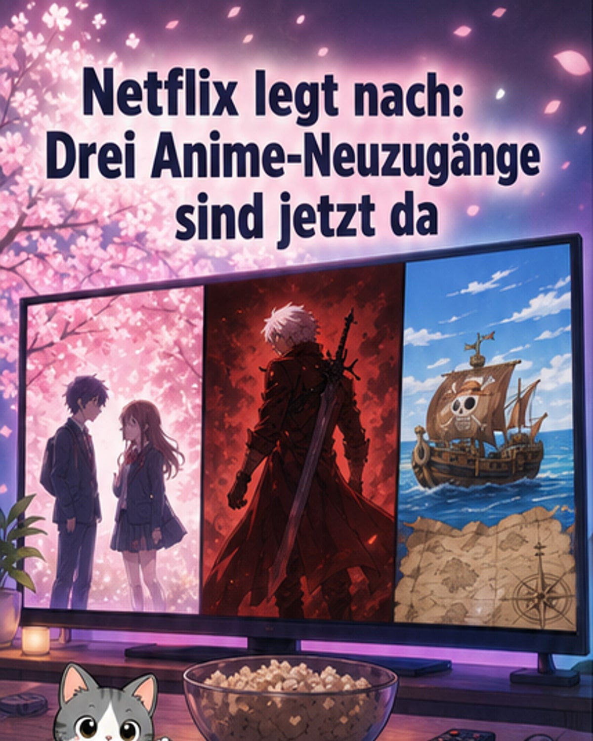Drei neue Anime auf Netflix