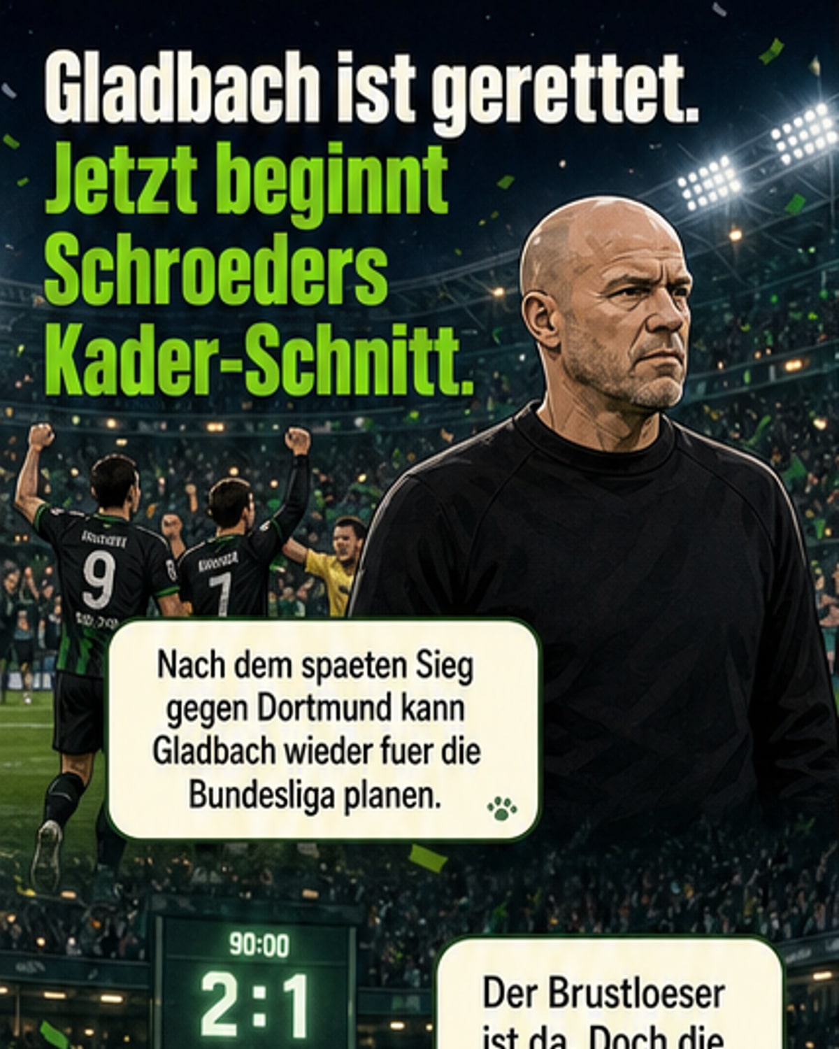 Schröders Sommerplan bei Gladbach