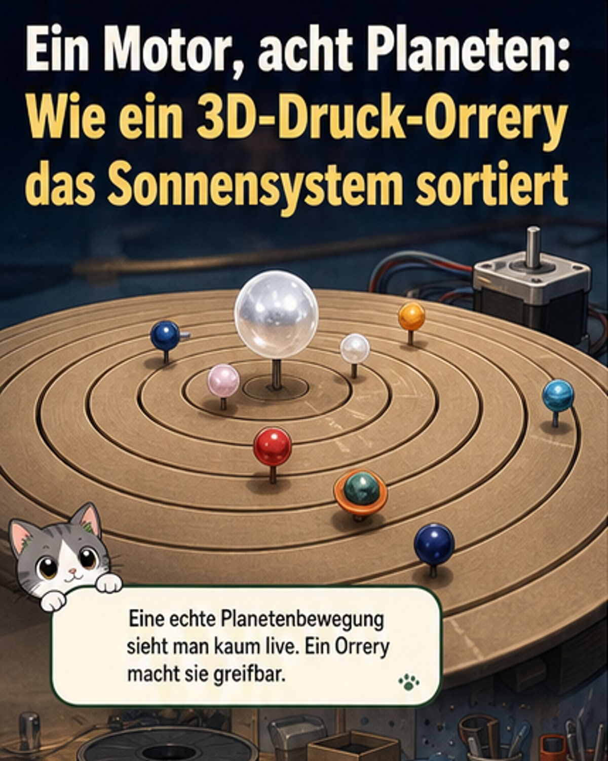 Ein Motor treibt das ganze Sonnensystem an