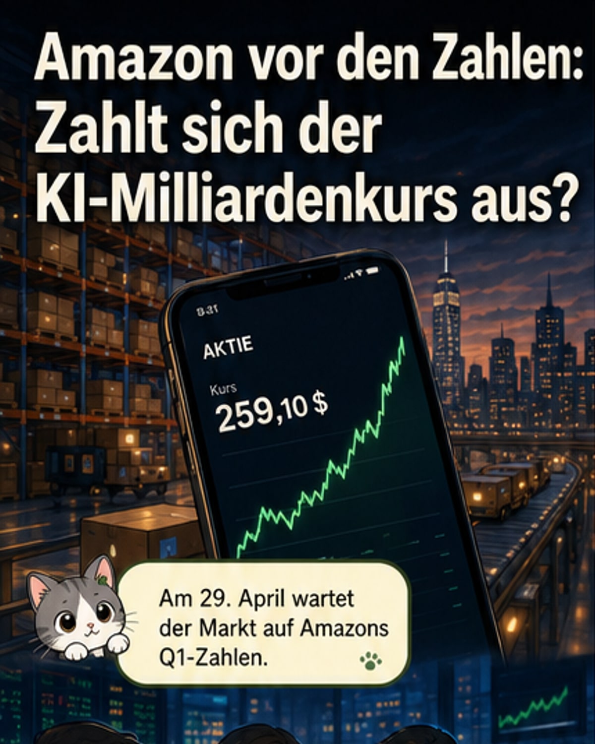 Amazon vor Q1-Zahlen: KI-Offensive im Fokus