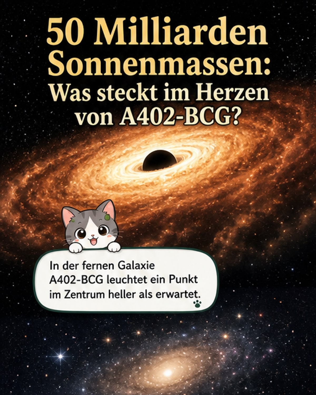 Ein Schwarzes Loch mit 50 Milliarden Sonnenmassen
