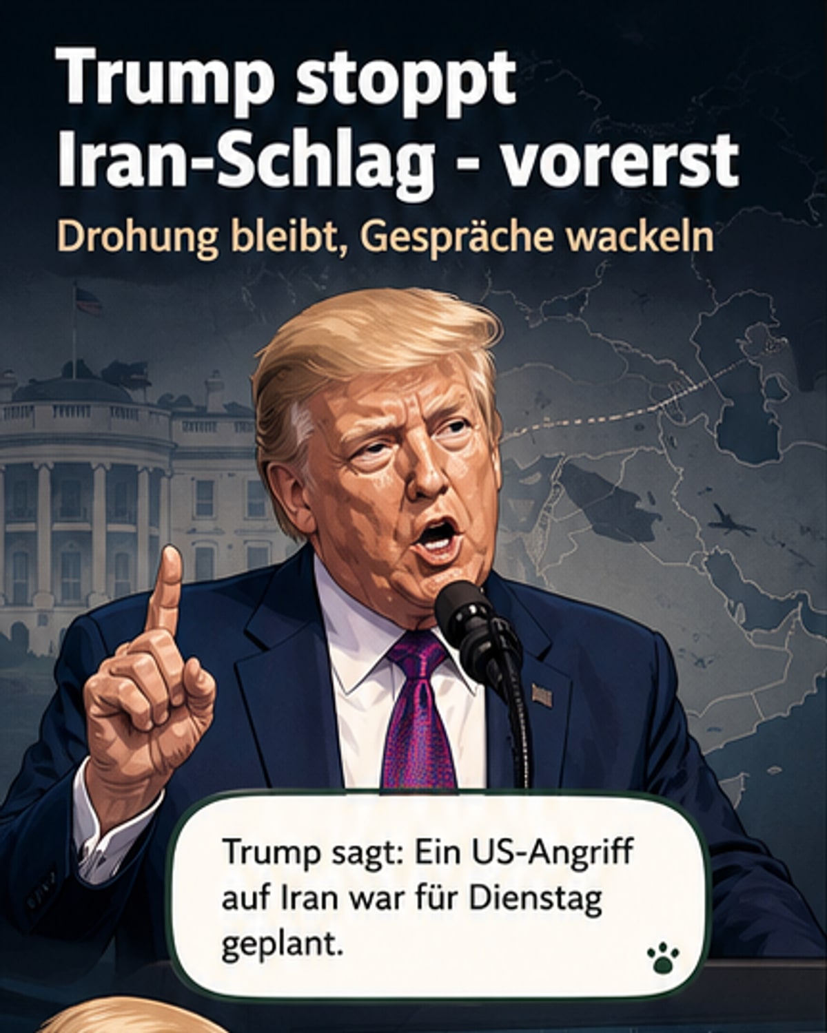 Trump verschob Angriff auf den Iran