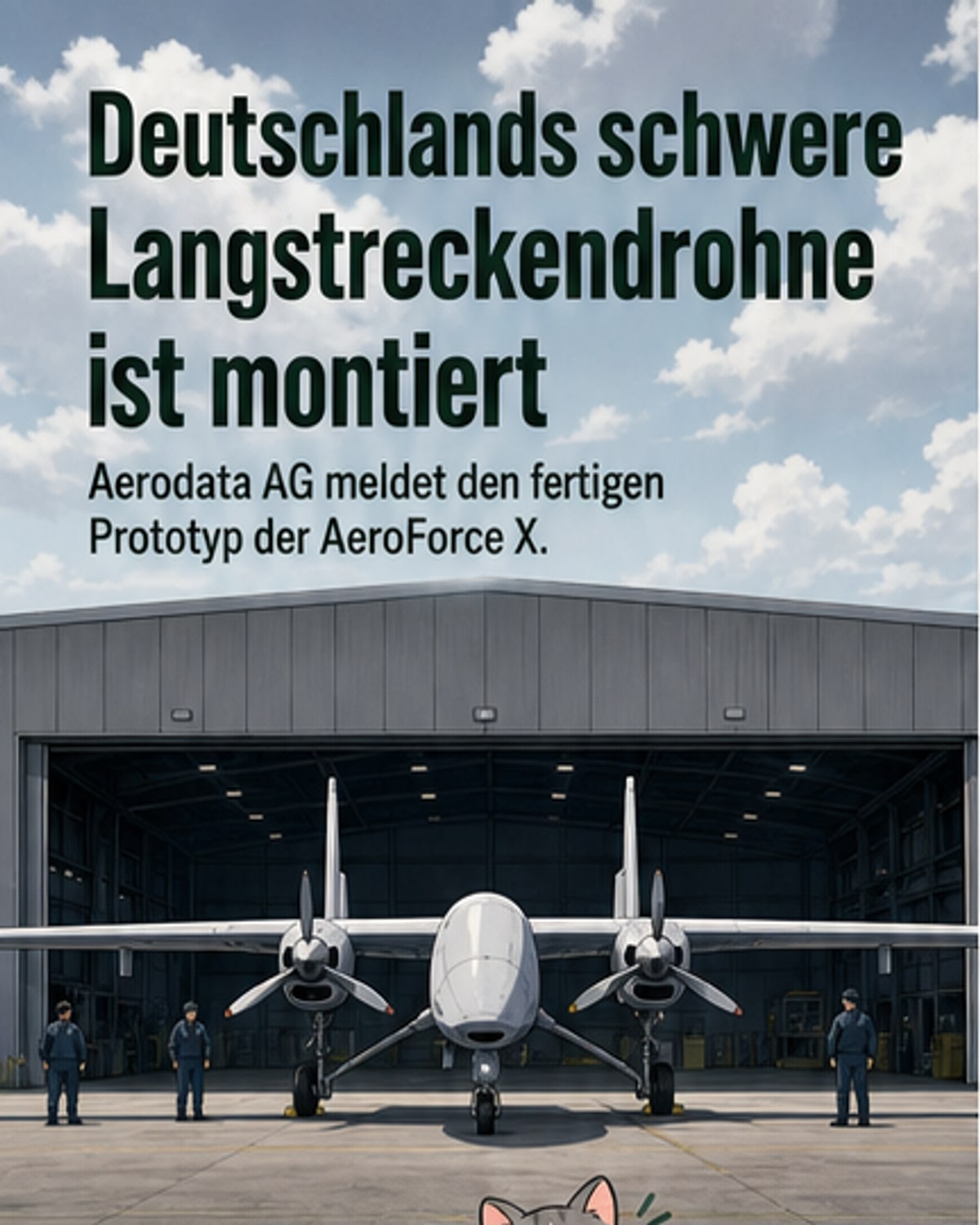 Deutsche Drohne fliegt 40 Stunden